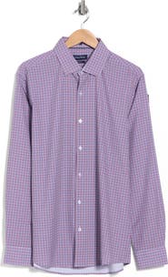 Nautica Slim Fit Windowpane Stretch Dress Shirt