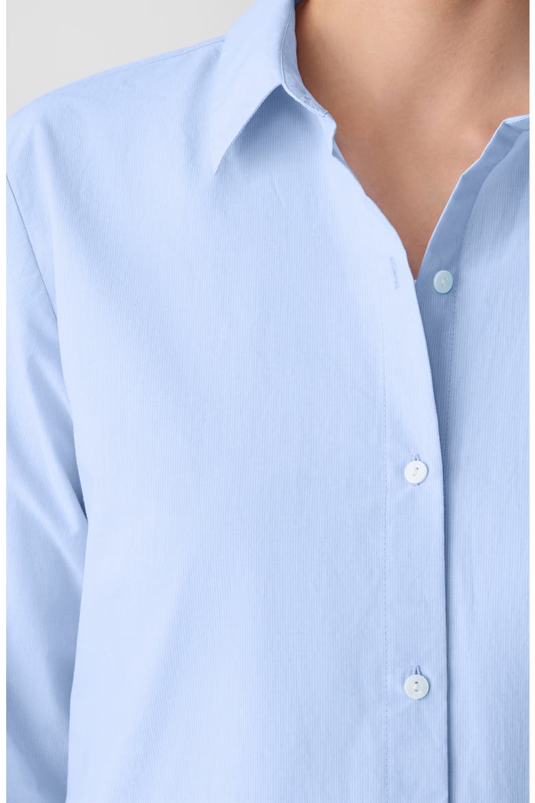 Stripe Organic Cotton Button-Up Shirt, Alternate, color, MYRTLE