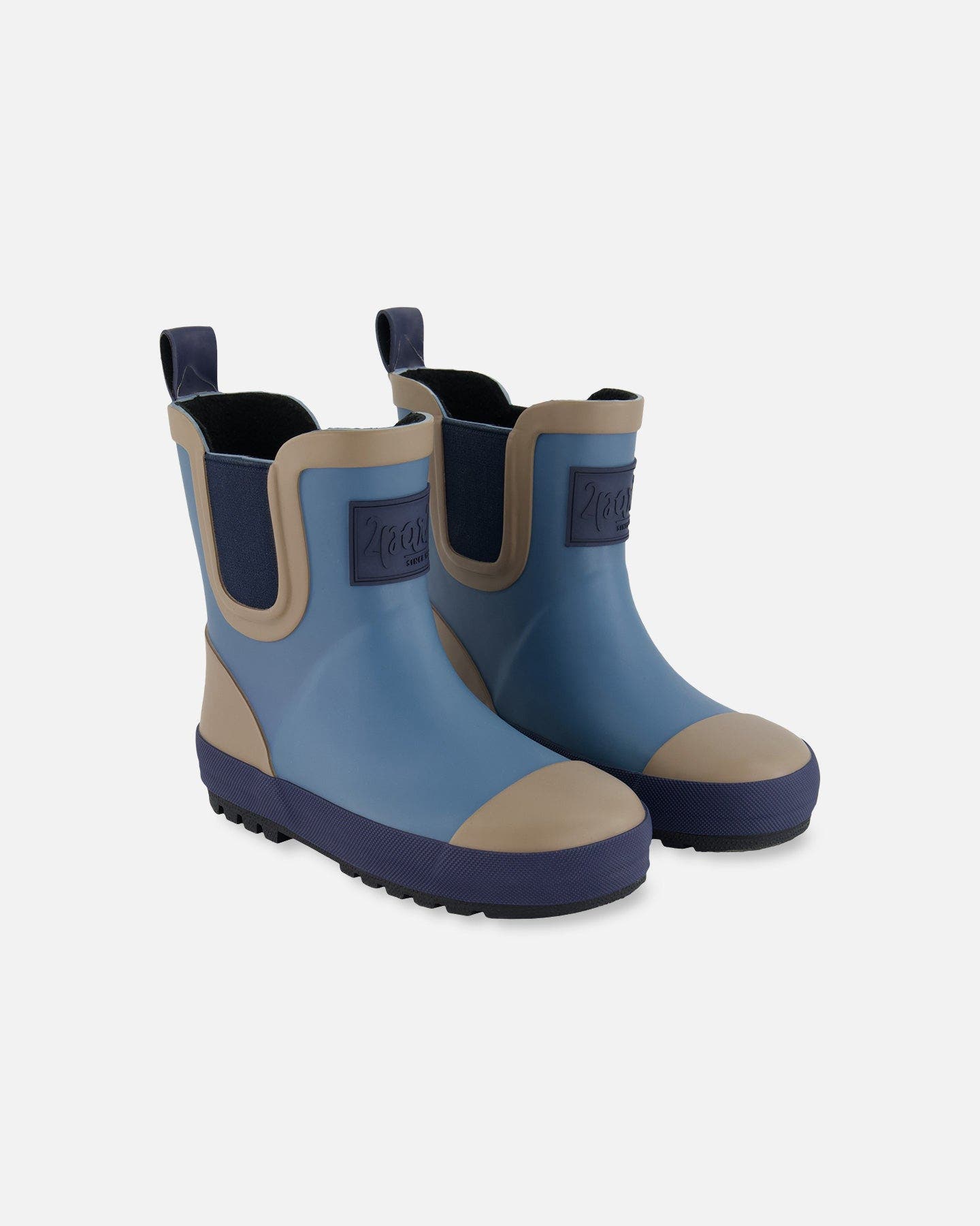 Deux par Deux Boy's Short Rain Boots Blue, Main, color, 