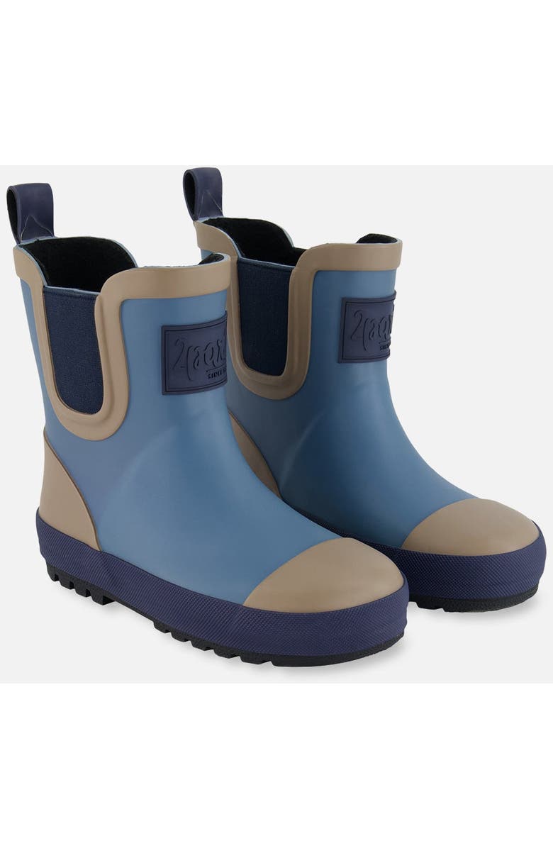 Deux par Deux Boy's Short Rain Boots Blue, Main, color,