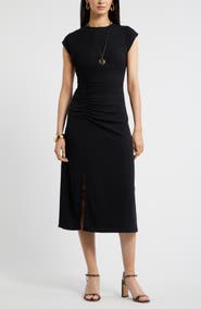 Nordstrom Side Ruched Knit Midi Dress