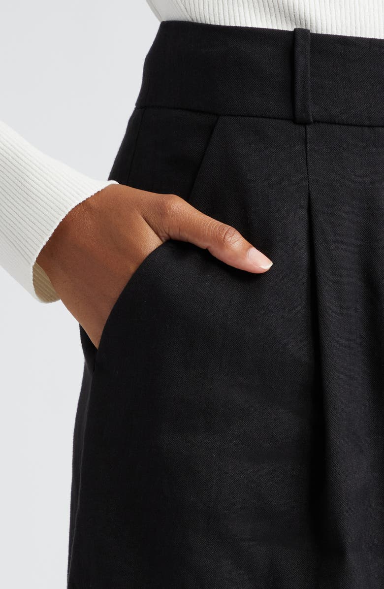 Veronica Beard Noemi Linen Blend Shorts, Alternate, color,