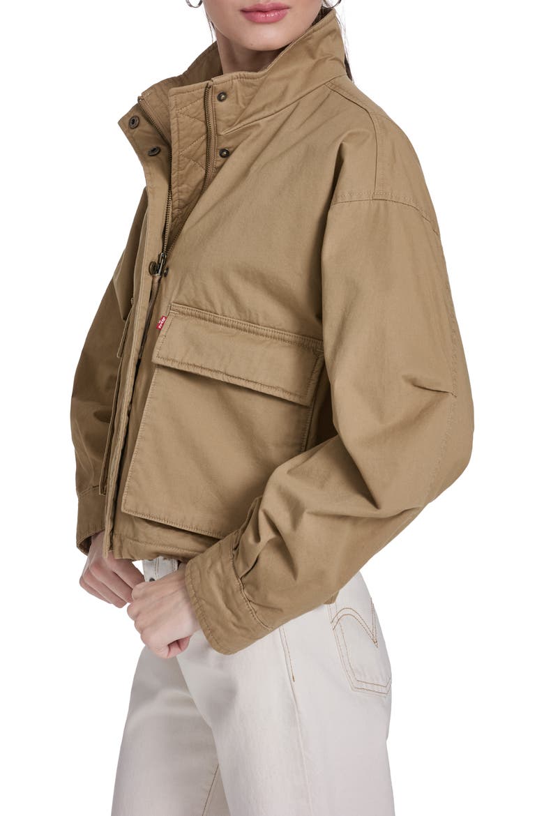 Crop Surplus Jacket, Alternate, color, ECRU