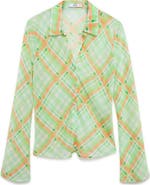 MANGO Check Button-Up Shirt