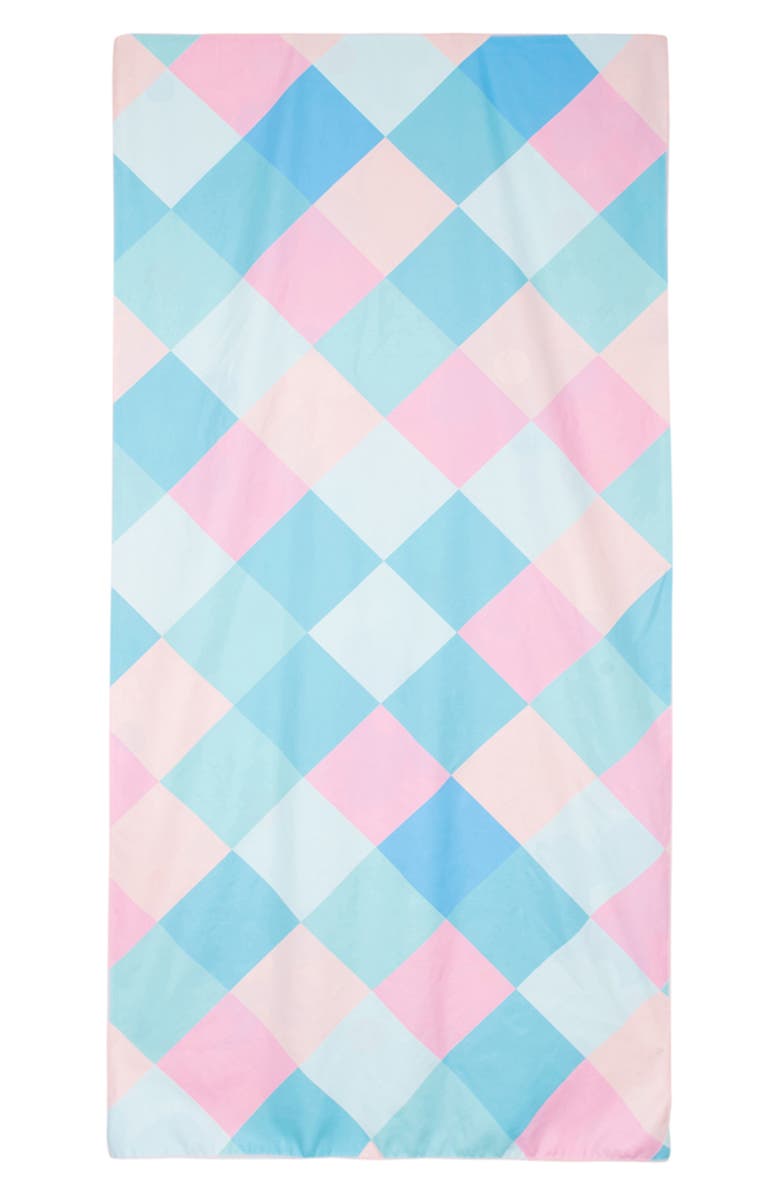 Katydid Cool Flowers Quick Dry Beach Towel, Alternate, color,