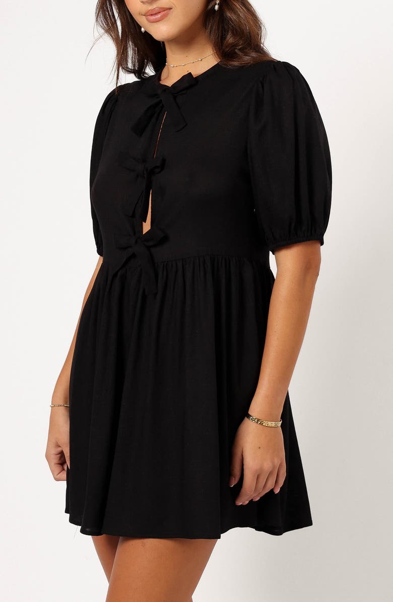 Petal & Pup Harlyn Minidress, Alternate, color, Black