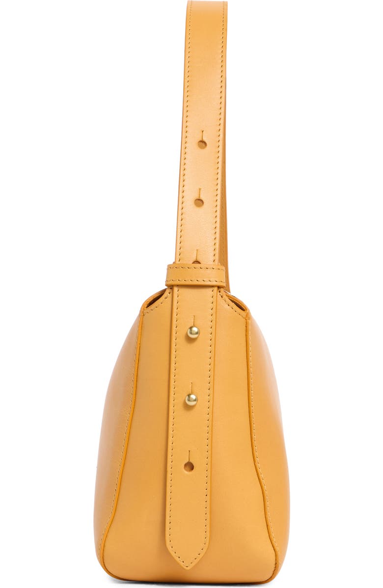 Clare V. Fleurine Leather Shoulder Bag, Alternate, color, Butterscotch - Naturelle