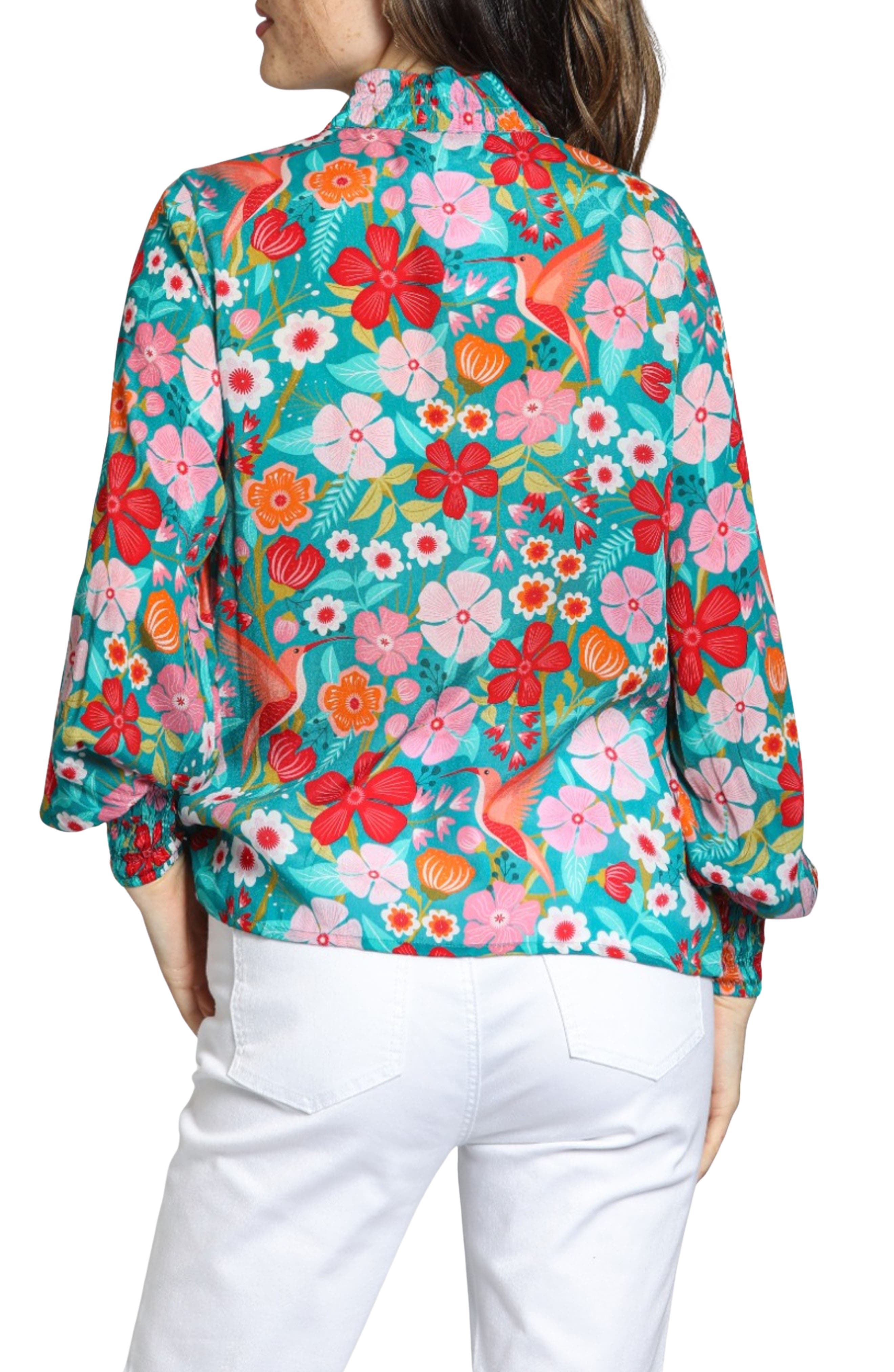 Print High Neck Shirt - image 4