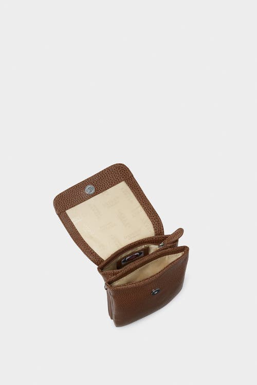 Osprey London The Madison Leather Phone Bag In Brown