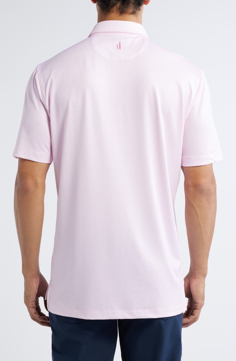 johnnie-O Island Times Geo Print Performance Polo, Alternate, color, Porto Pink
