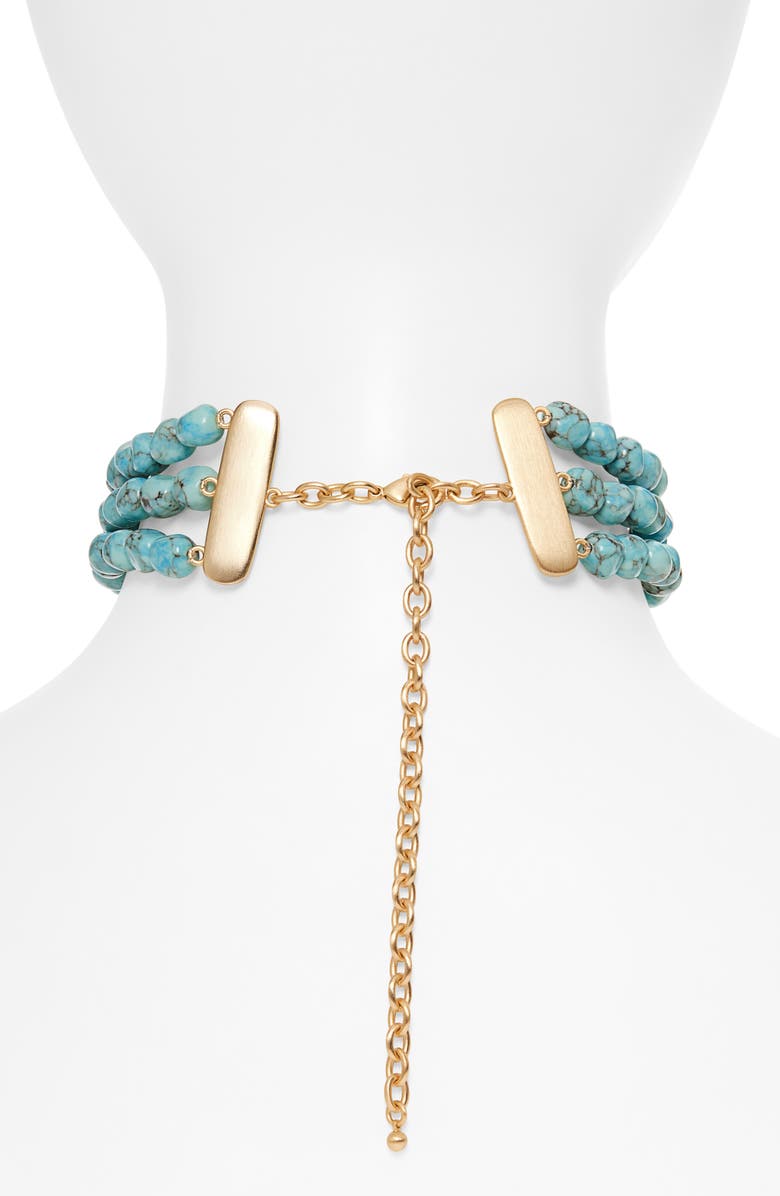 Cult Gaia Nora Faux Turquoise Choker, Alternate, color, Ibiza Turquoise
