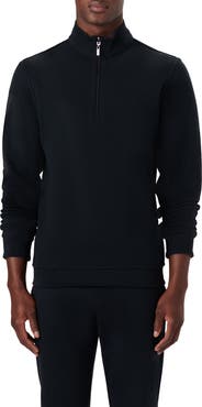 Bugatchi Reversible Knit Quarter Zip Pullover