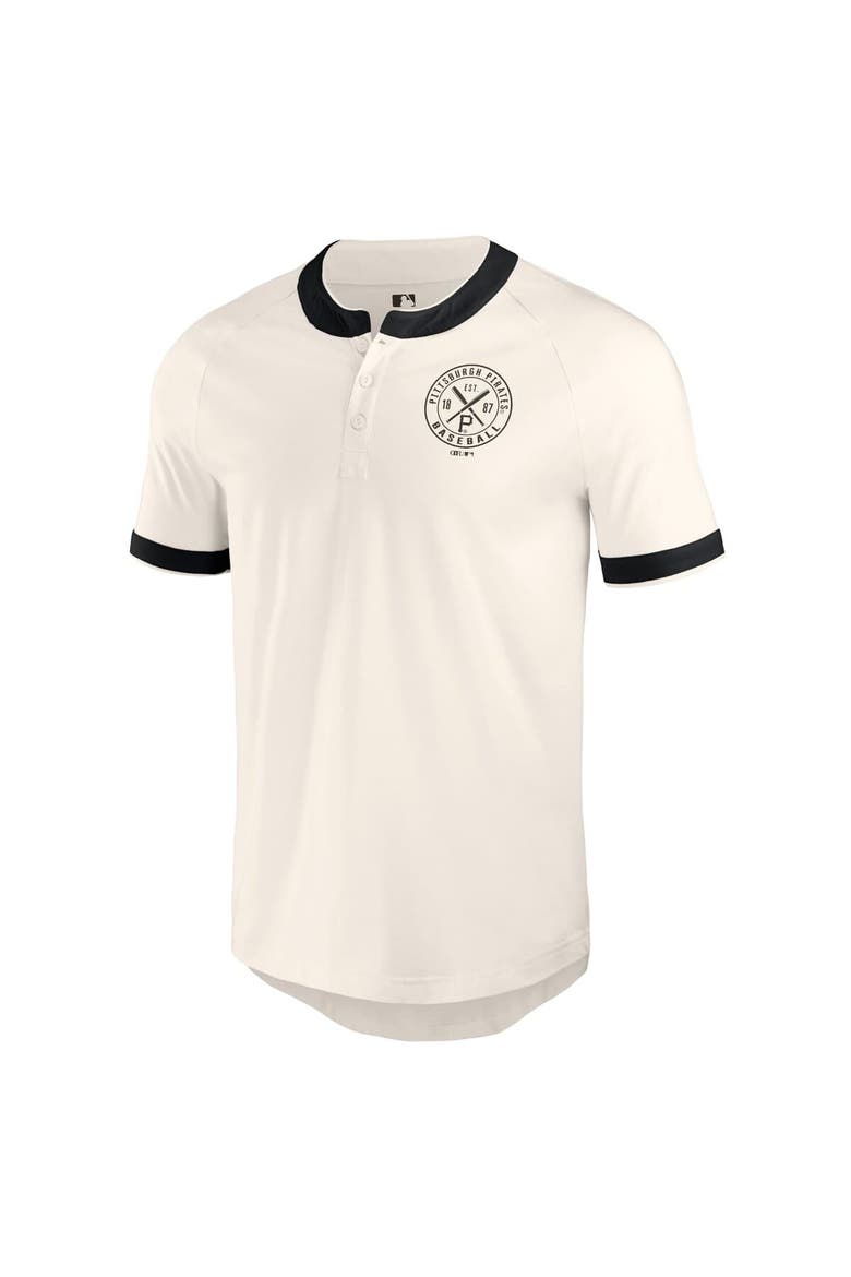 Men's Darius Rucker Collection by Fanatics White Pittsburgh Pirates Henley Raglan T-Shirt, Alternate, color, White