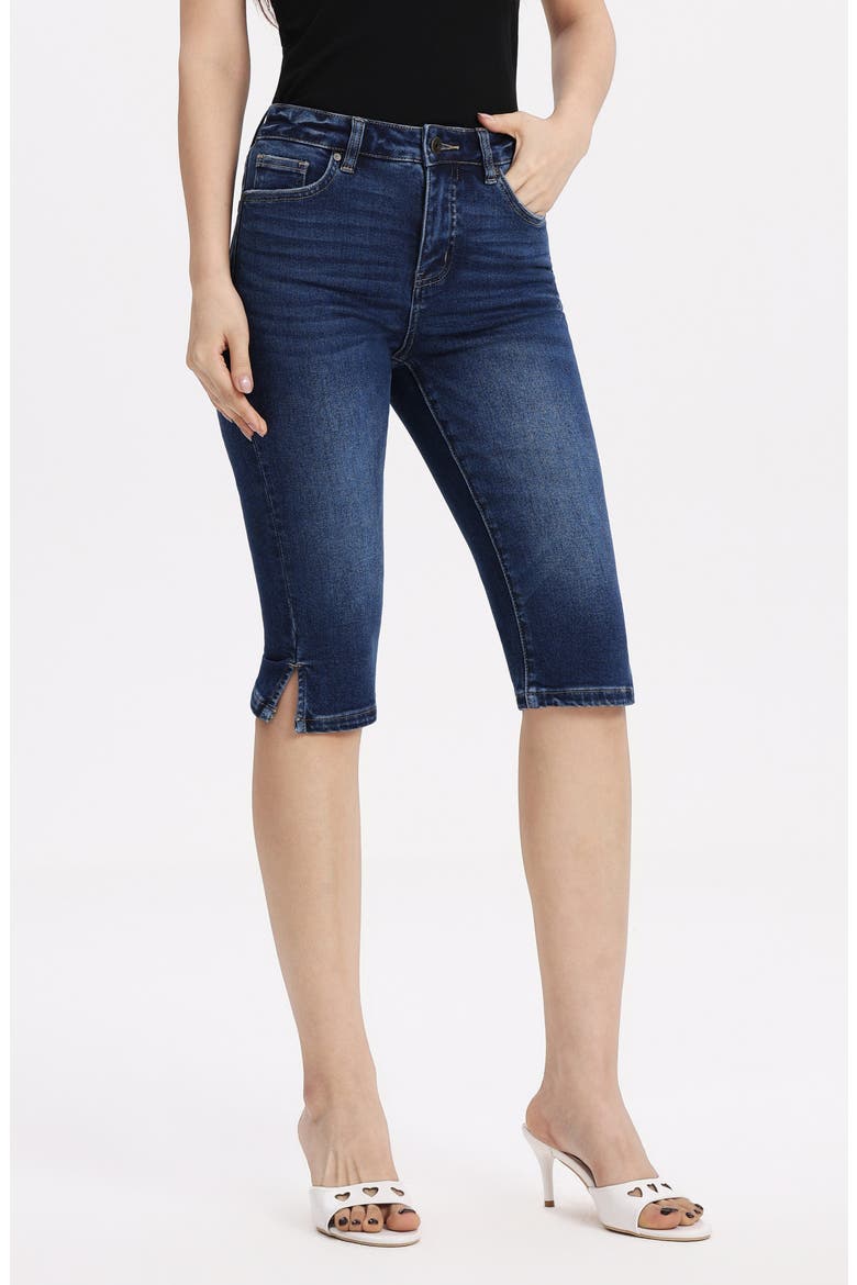 Capri Jeans, Alternate, color, DARK BLUE
