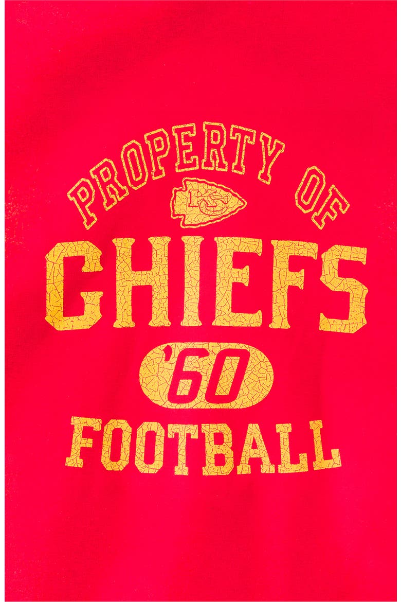 Kansas City Chiefs Property of Flea Market Crewneck Sweatshirt, Alternate, color, RED