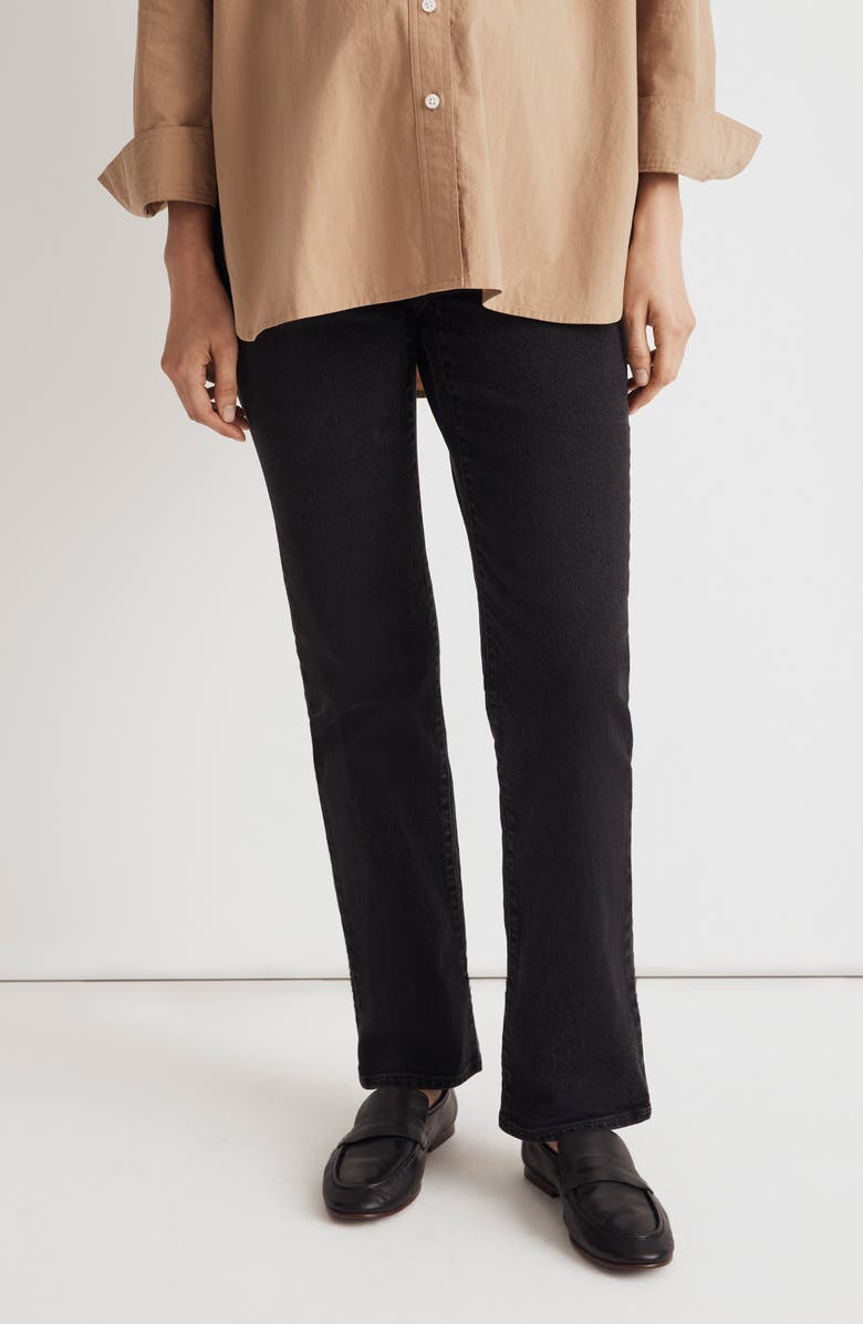 Madewell The Maternity Over the Belly '90s Straight Leg Jeans, Alternate, color, 