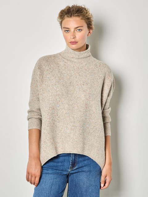 Rainbow Fleck Cape Jumper