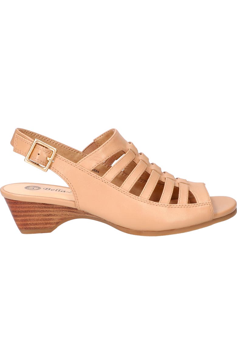 Bella Vita Yakira Strappy Wedge Sandal, Alternate, color, Natural Leather