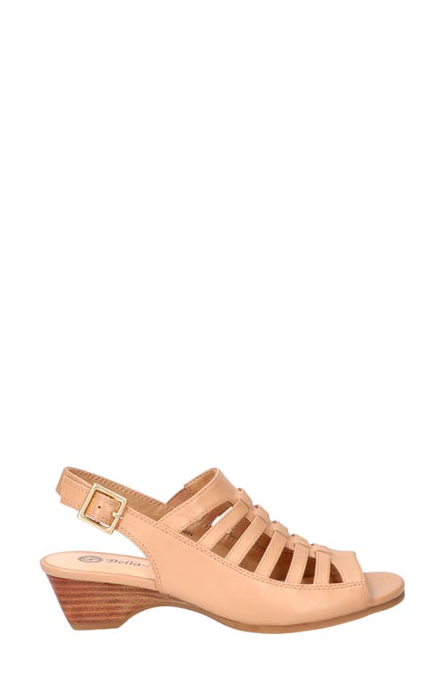 Bella Vita Yakira Strappy Wedge Sandal In Natural Leather