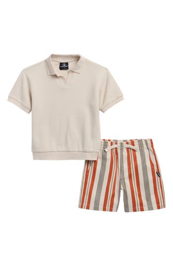 Volcom Kids' Short Sleeve Polo & Shorts Set