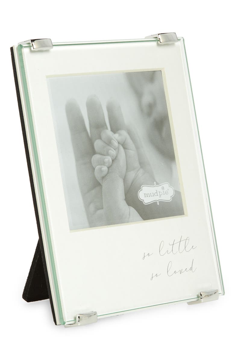 Mud Pie So Little So Loved Picture Frame, Main, color, White