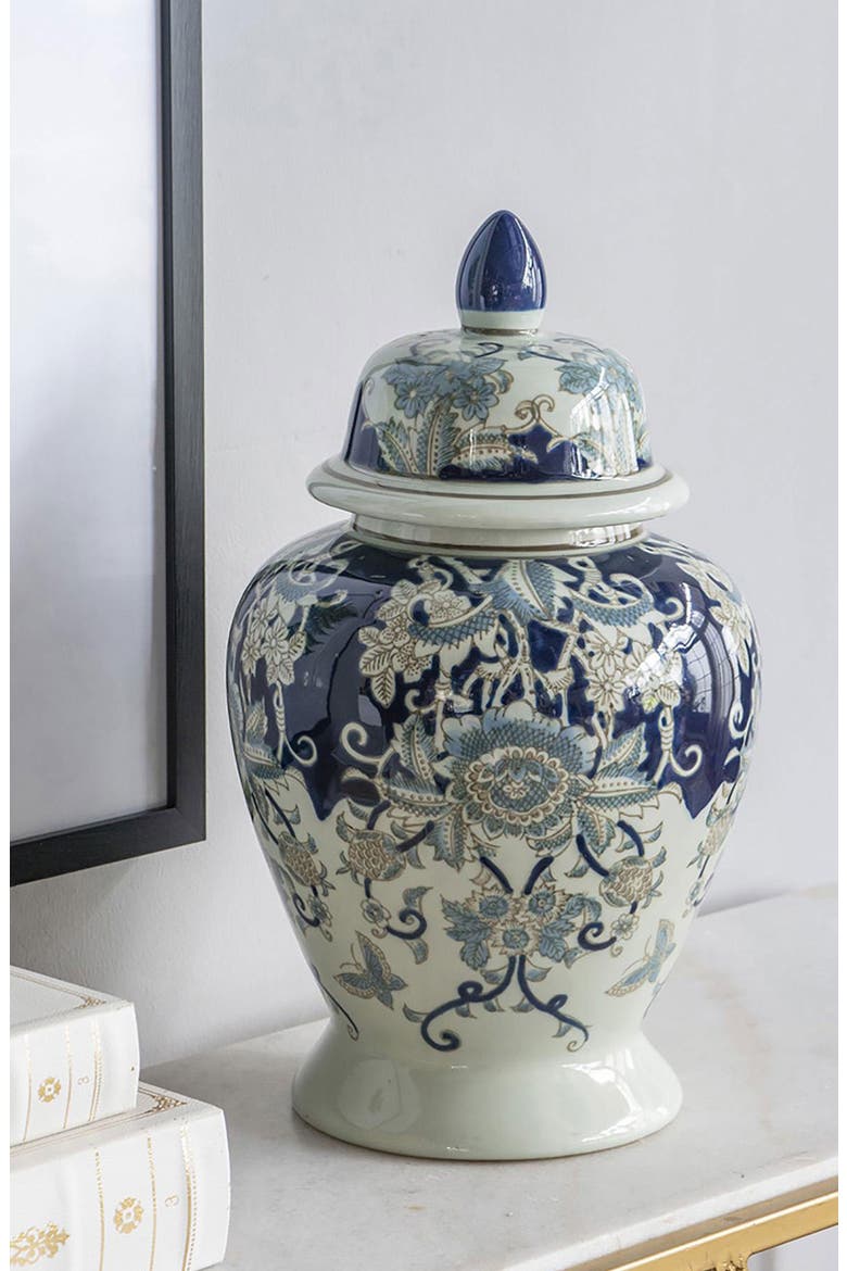Bryn Ginger Porcelain Lidded Jar, Alternate, color, BLUE