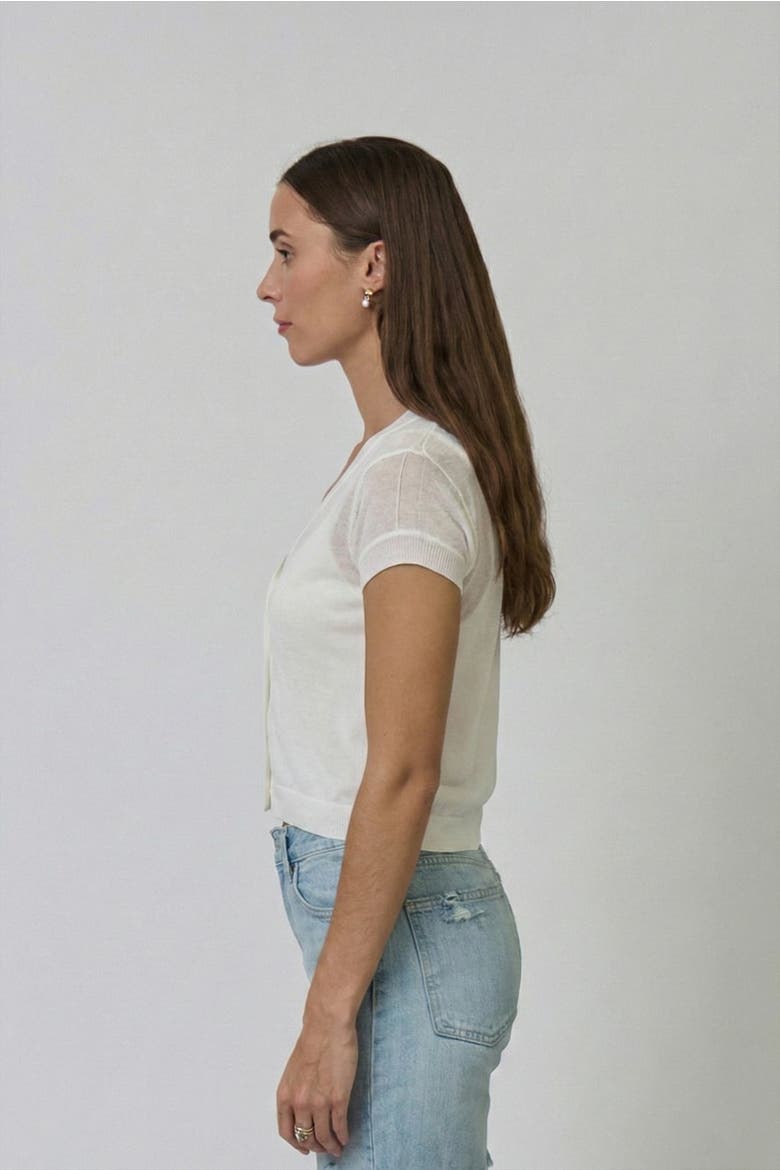 Serena Sheer Cardi With Cami, Alternate, color, WHITE