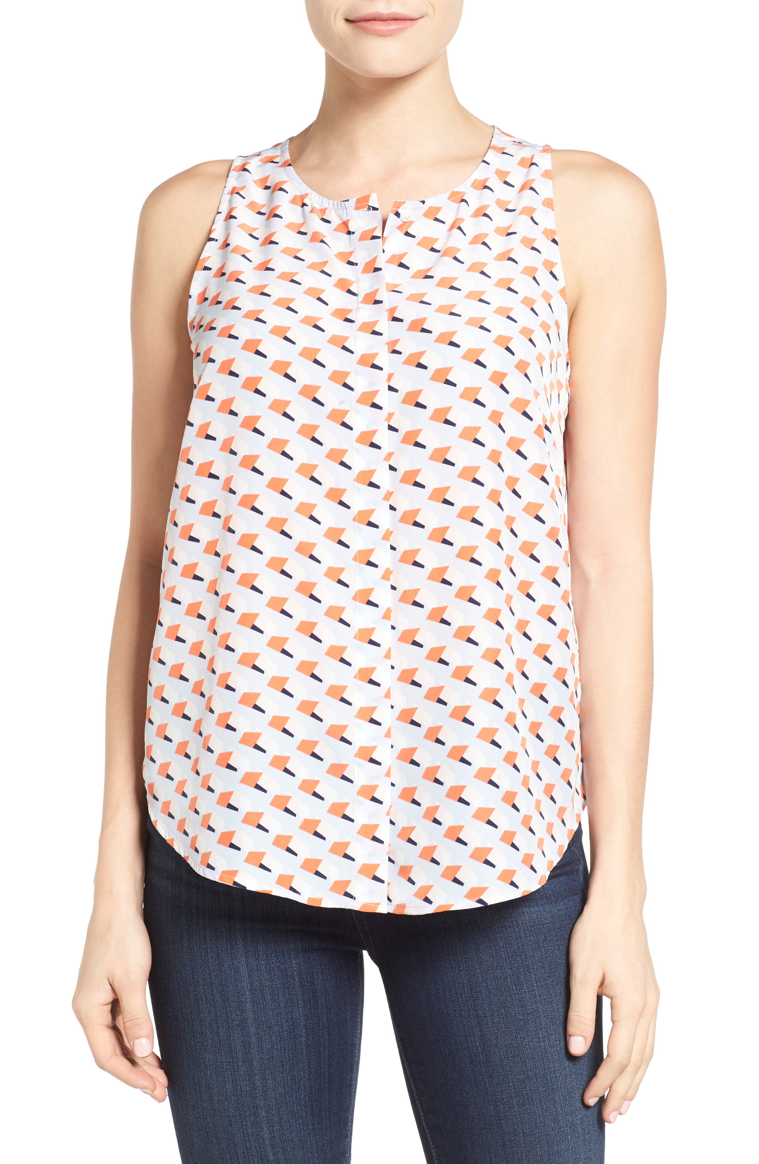 selected BLUE- ORANGE RETRO GEO