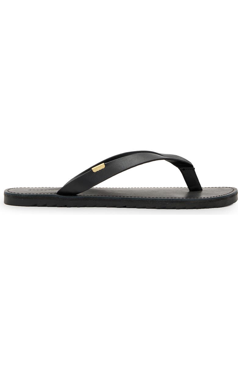AllSaints Sydney Flip Flop, Alternate, color, Black