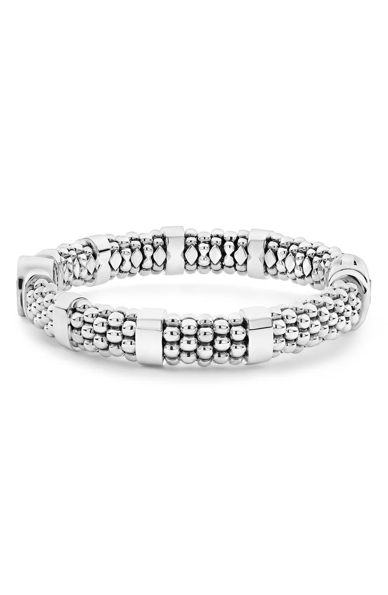 LAGOS Caviar Spark Diamond Station Rope Bracelet, Alternate, color, 