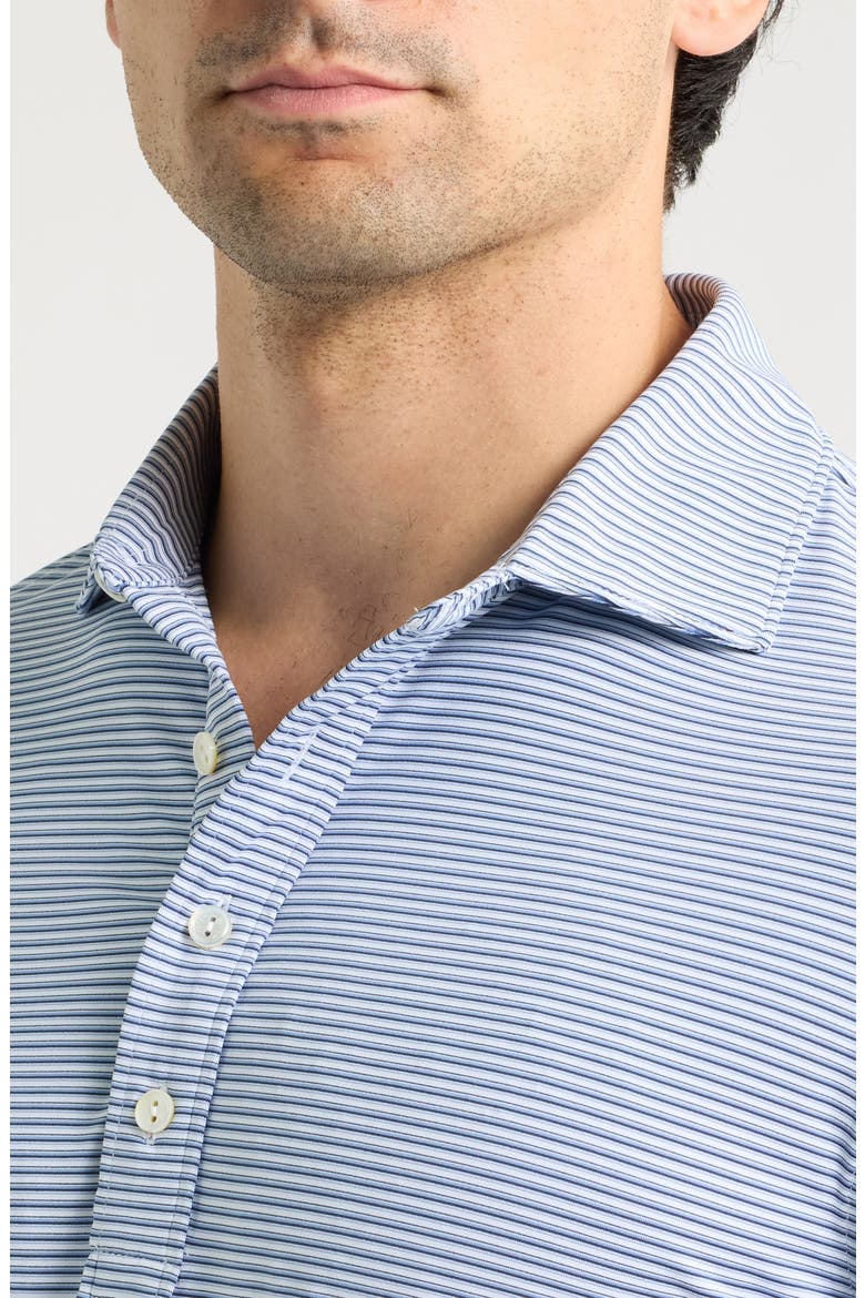 Ensemble Performance Jersey Polo, Alternate, color, BLUE/ WHITE
