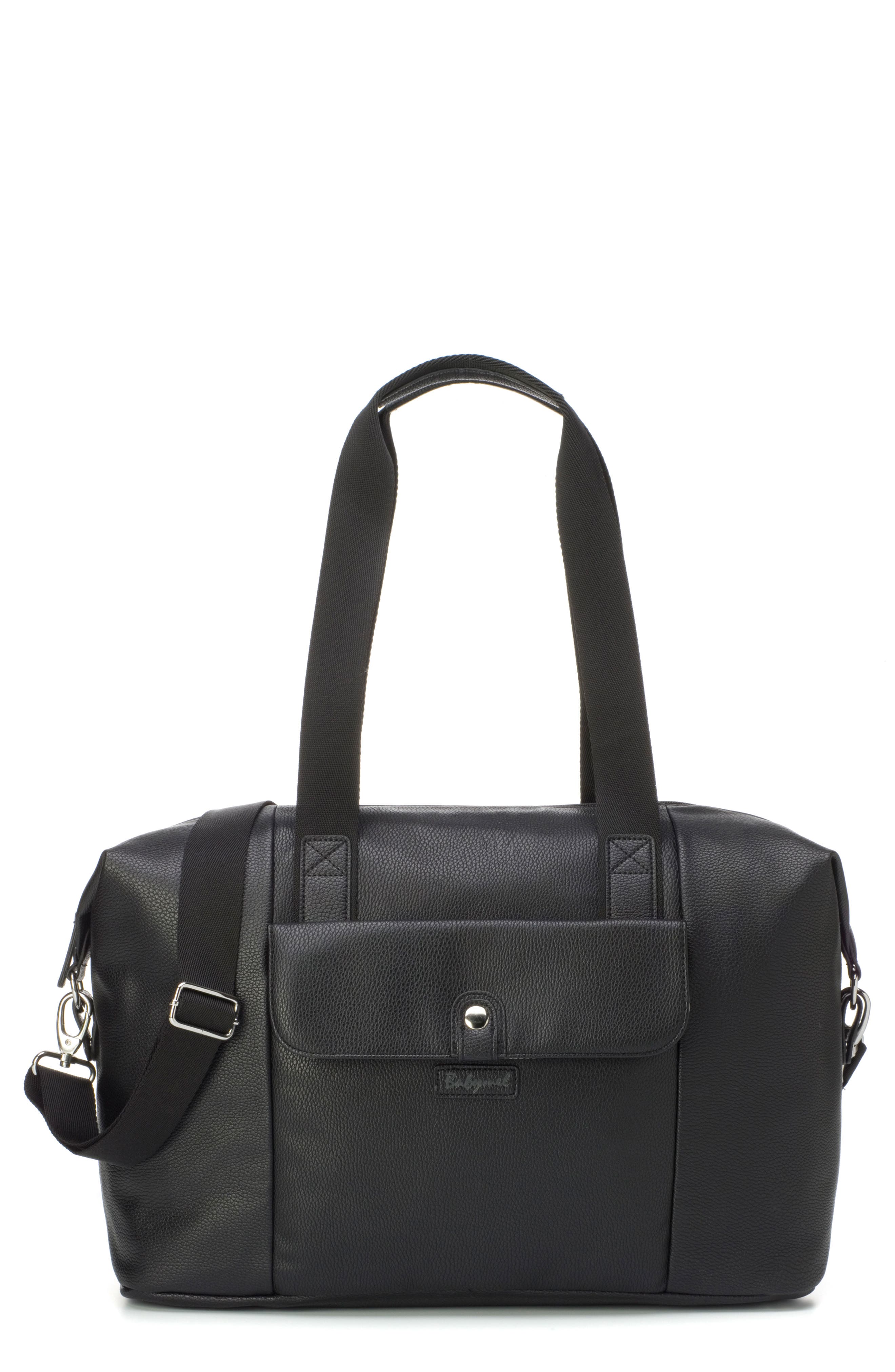 Babymel Stef Faux Leather Diaper Bag, Main, color, 
