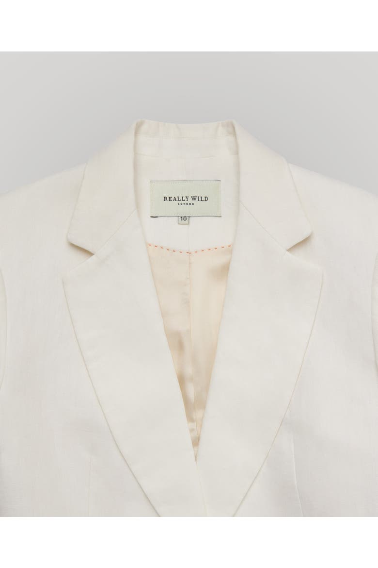 Elizabeth Linen Jacket, Alternate, color, White