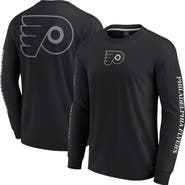 FANATICS Men's Fanatics Black Philadelphia Flyers Elements Strive Long Sleeve T-Shirt