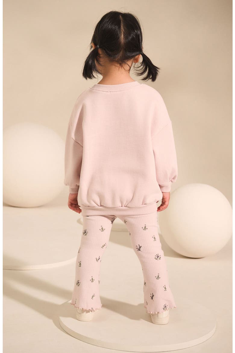 Kids' Character Graphic Sweatshirt & Flare Leggings Set, Alternate, color, CREAM