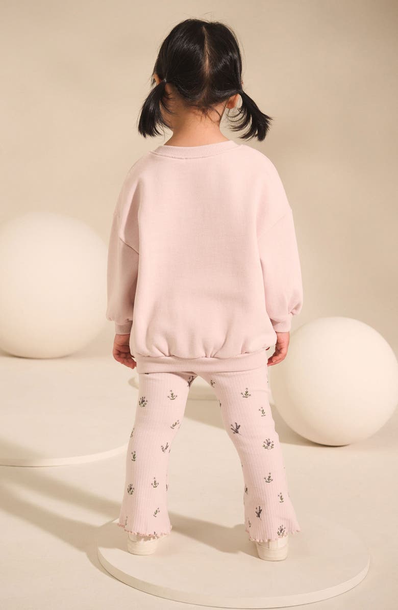 NEXT Kids' Character Graphic Sweatshirt & Flare Leggings Set, Alternate, color, Cream