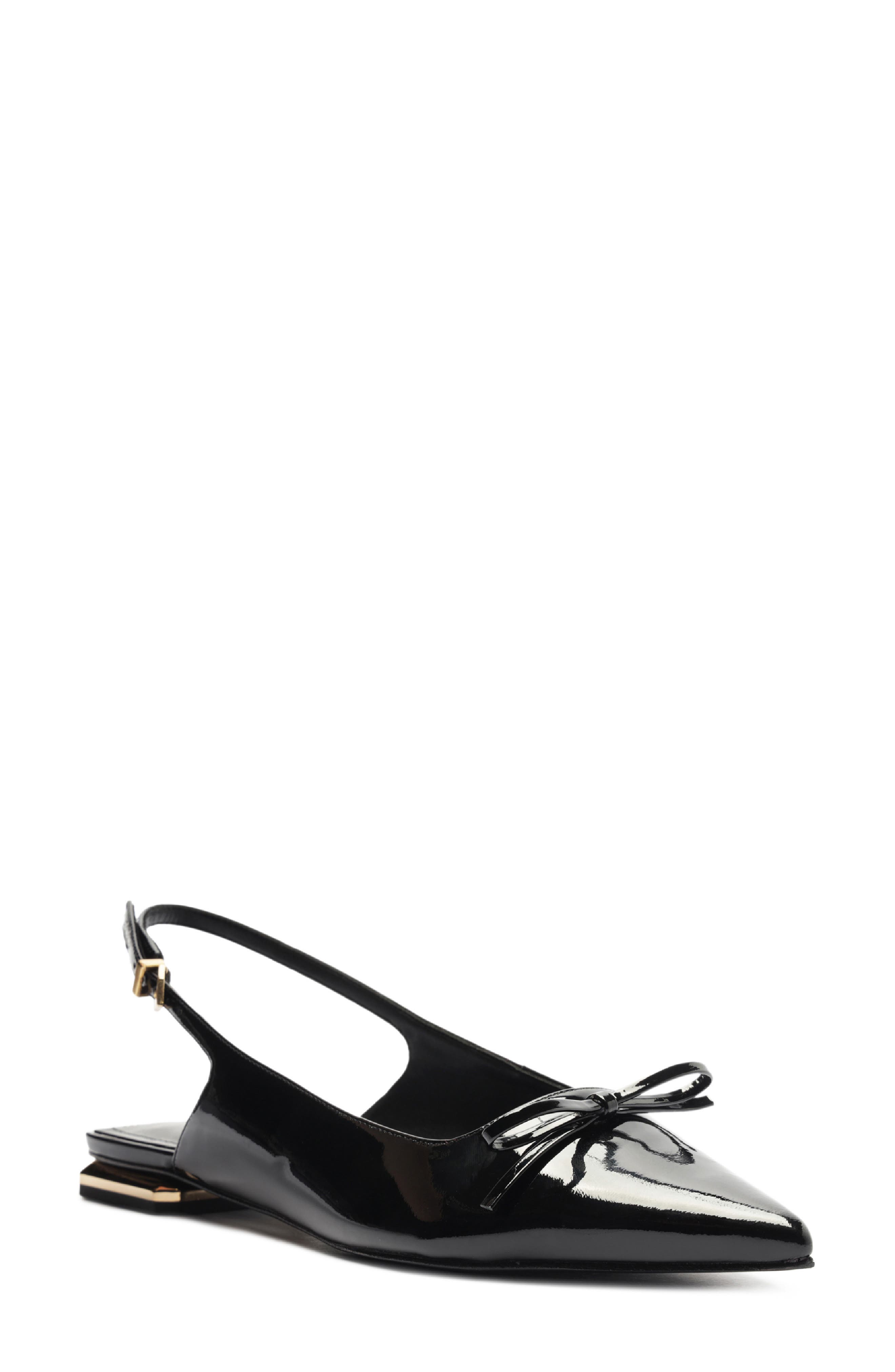 Schutz Violetta Sculpt Pointed Toe Slingback Flat, Main, color, 