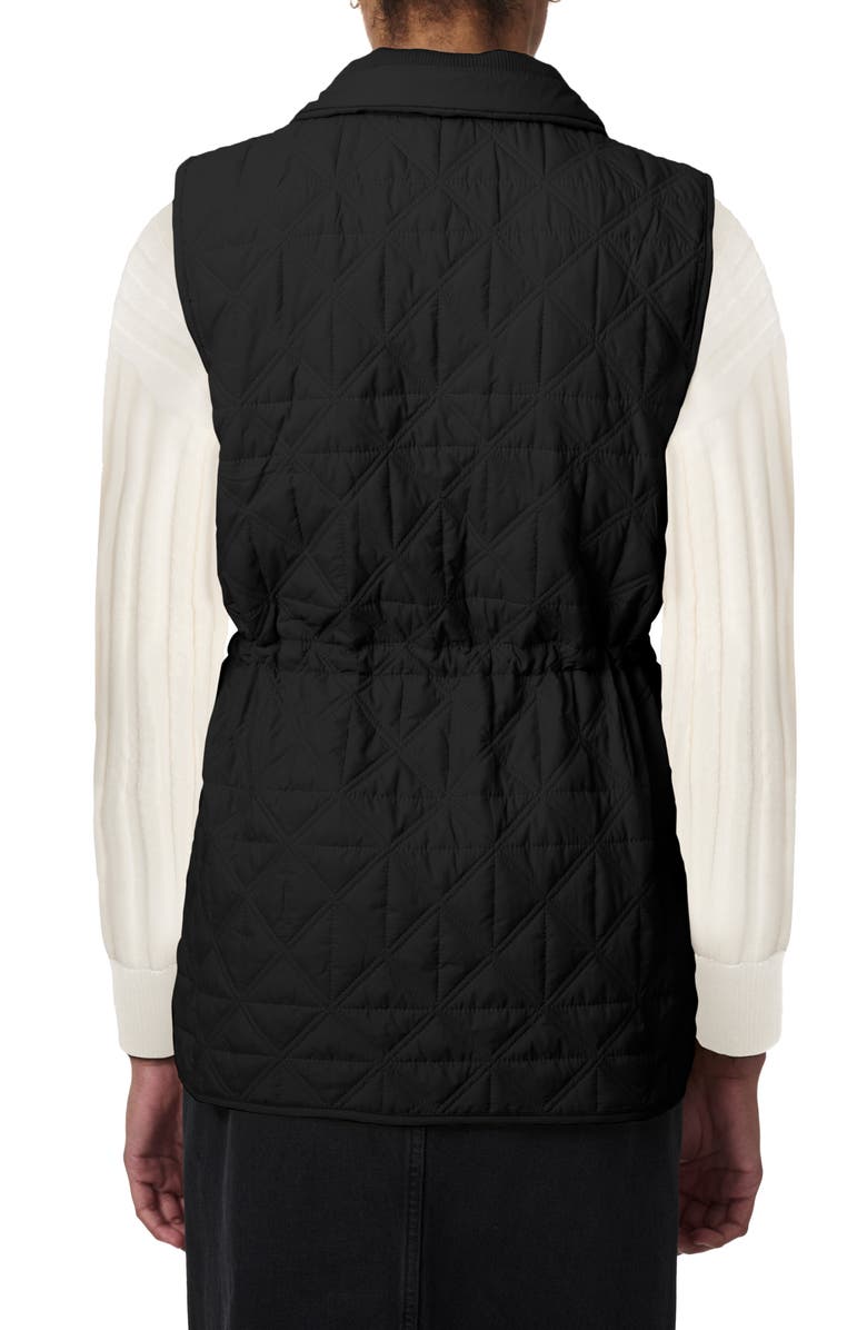 Bernardo Glam Quilted Vest, Alternate, color, 