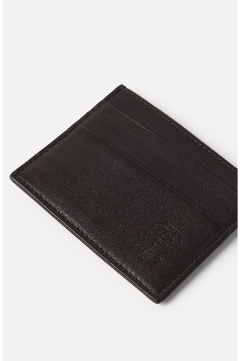 Calfskin card case, Alternate, color, Brown