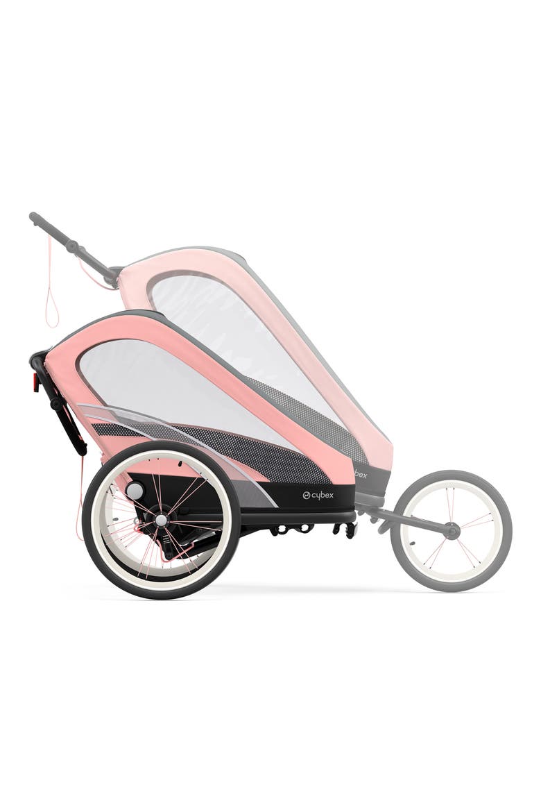 ZENO Multisport Jogging Stroller, Alternate, color, BLACK/ SILVER/ PINK