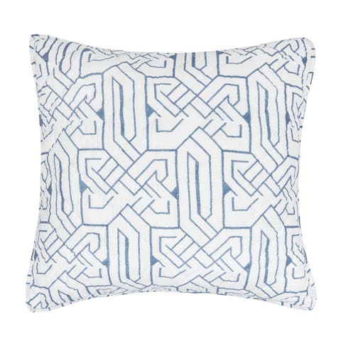 26" x 26" Marlowe Storm Cotton Euro Sham - Machine Washable