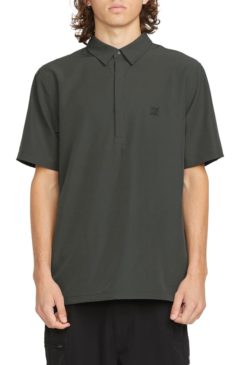 Volcom TT Sense Half Zip Popover Shirt, Main, color, 