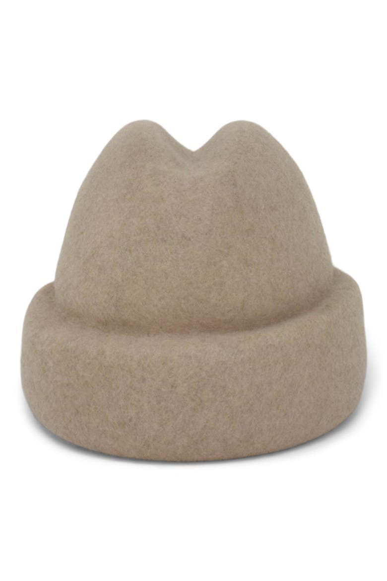 Sharina Wool Felt Hat, Main, color, CREME MELANGE