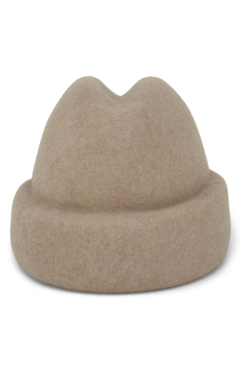 Gigi Burris Millinery Sharina Wool Felt Hat, Main, color, Creme Melange