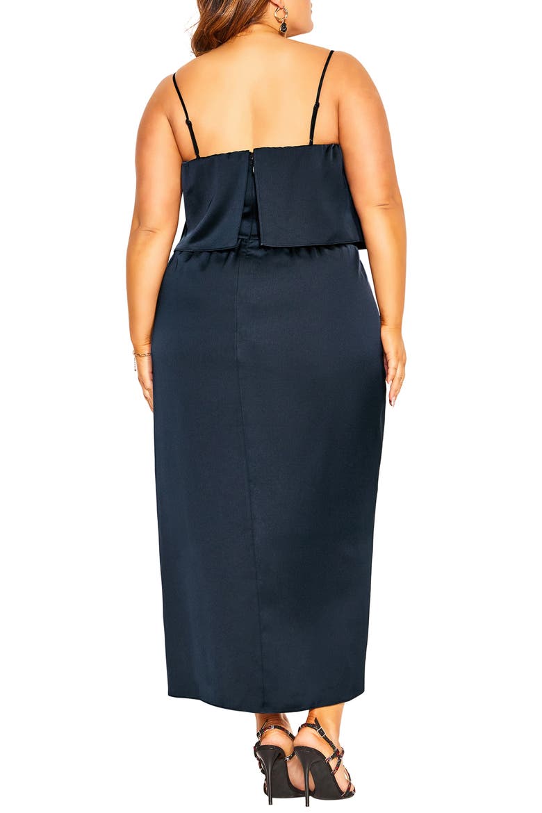 Baby Frill Midi Dress, Alternate, color, NAVY