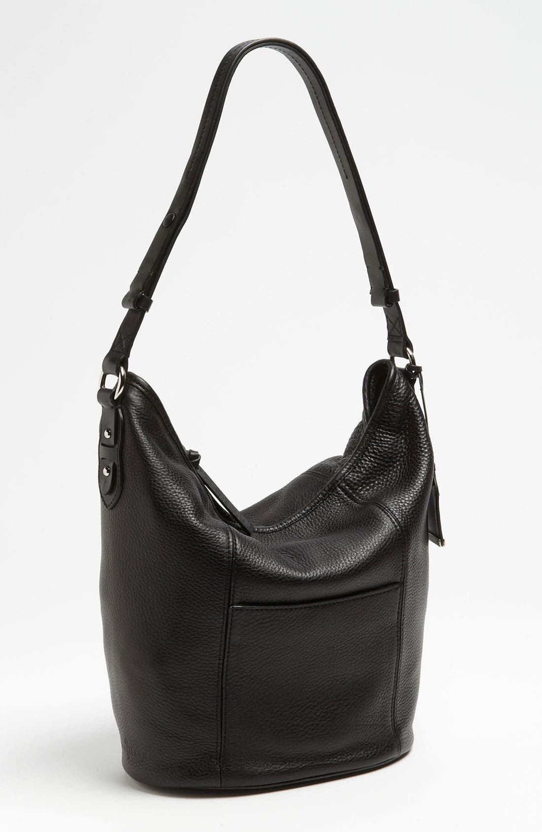 'Crosby - Woodbury' Bucket Bag, Main, color, BLACK