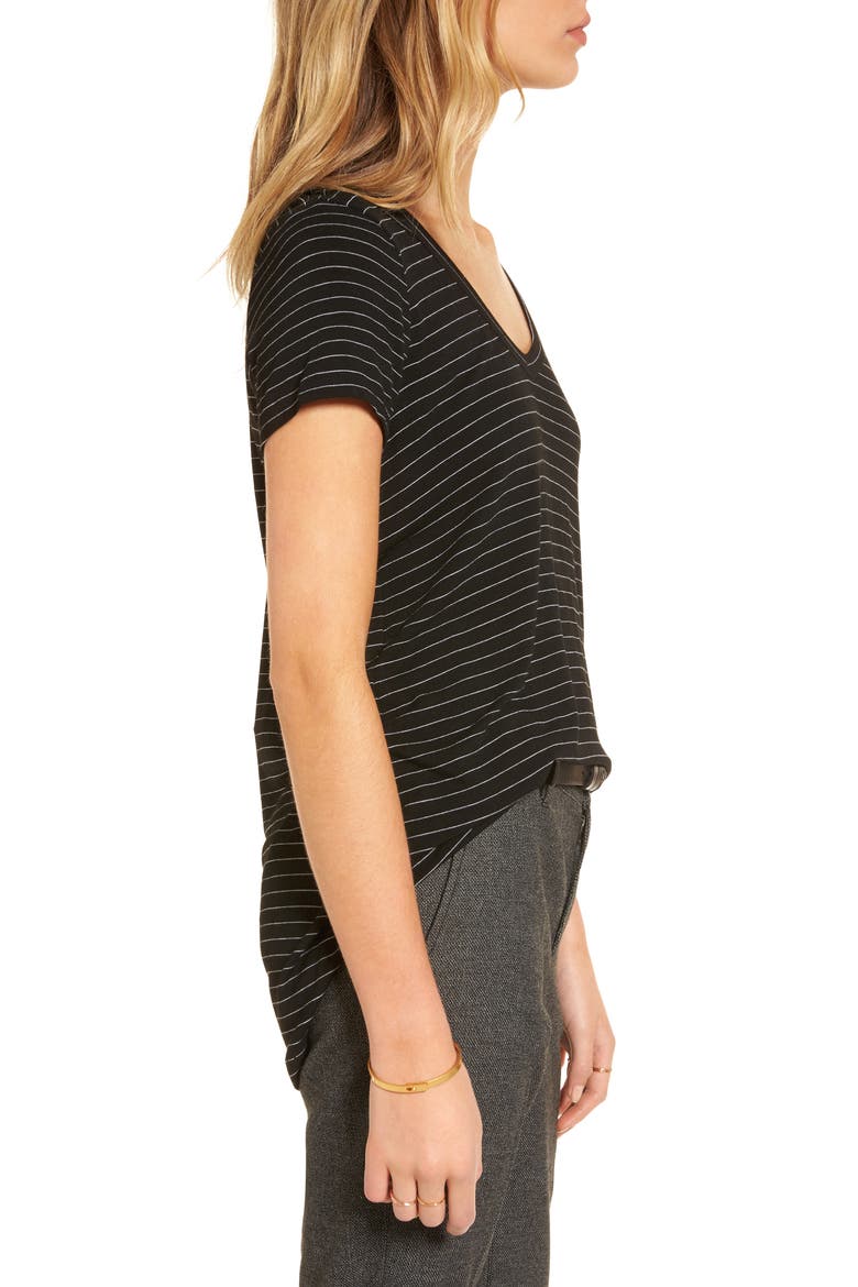 Oil Wash Cutout Tee, Alternate, color, BLACK COMBO