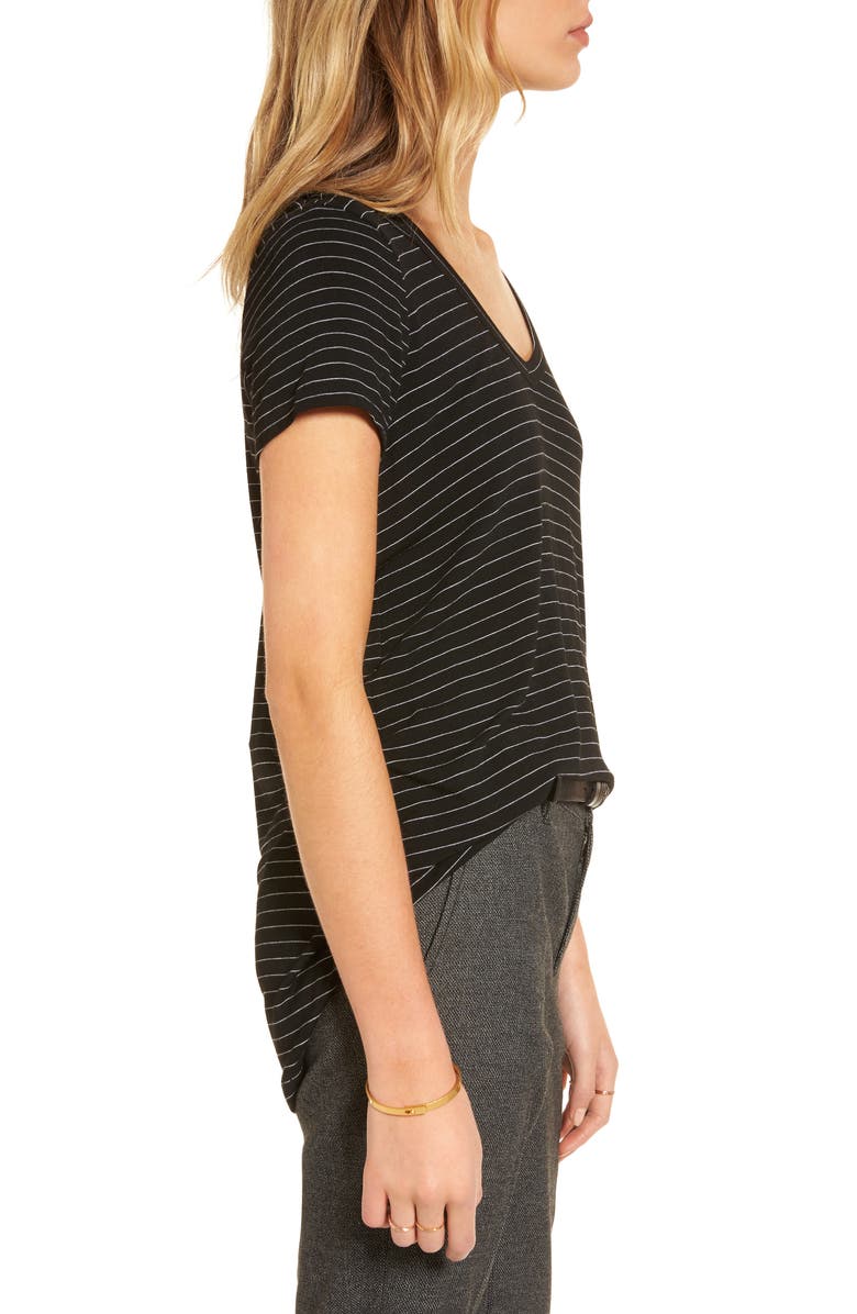 Treasure & Bond Oil Wash Cutout Tee, Alternate, color, 