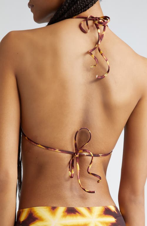 Ulla Johnson Maya Triangle Bikini Top In Orange