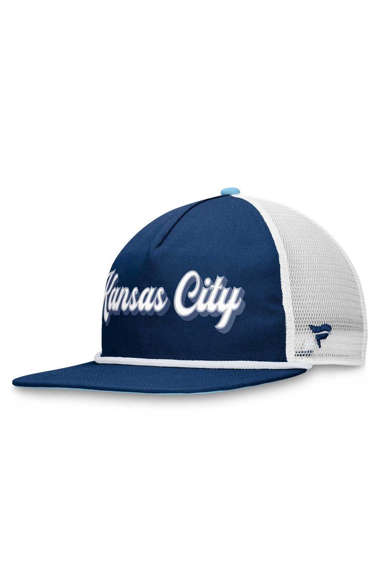 FANATICS Men's Fanatics Branded Navy/White Sporting Kansas City True Classic Golf Snapback Hat, Alternate, color, 